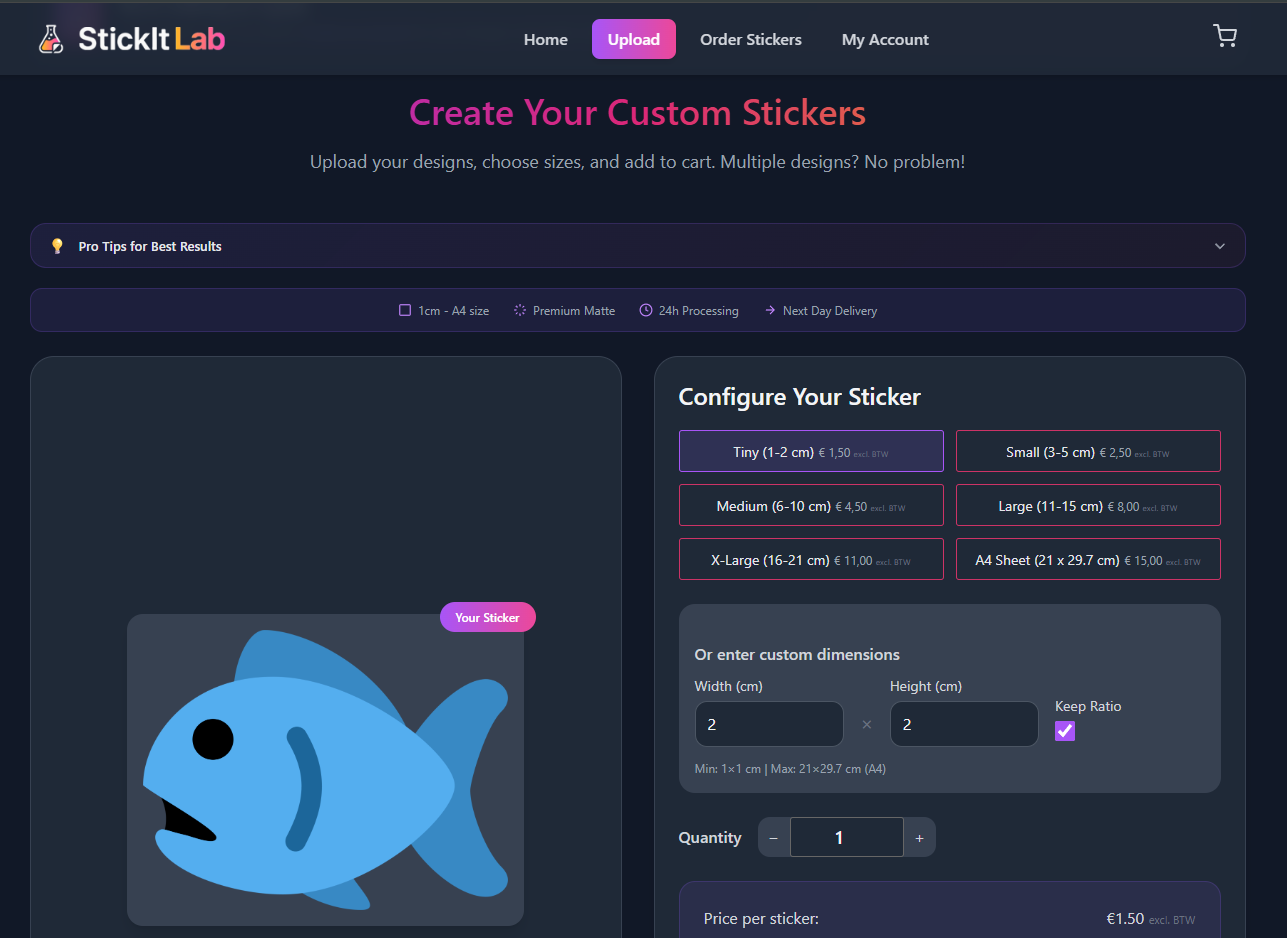 StickItLab Upload-System
