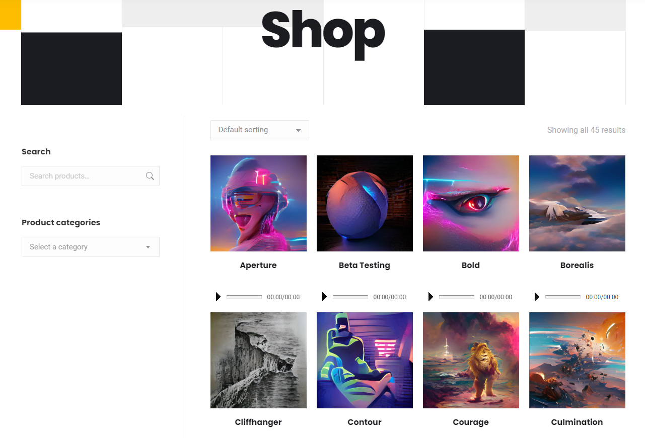 Webshop Overview